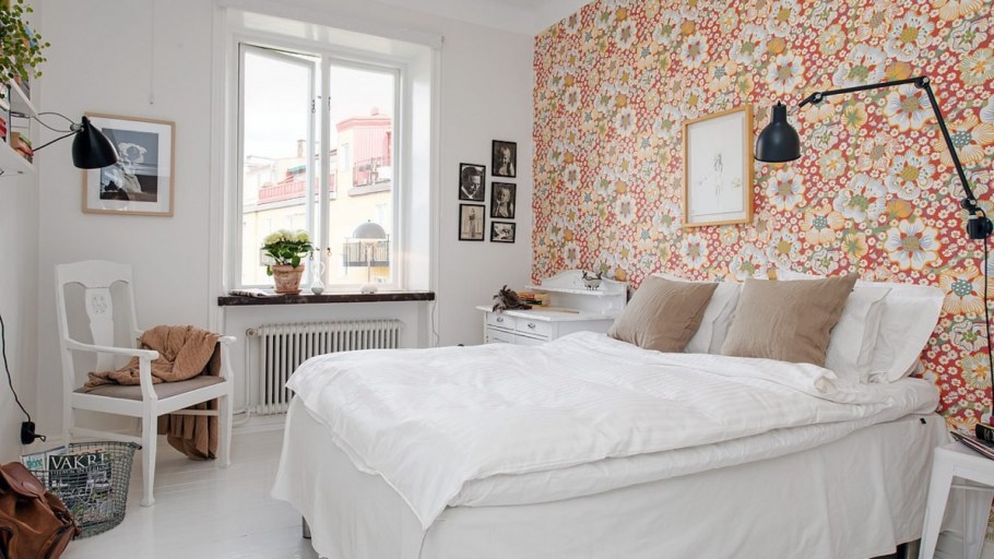 Обои в скандинавском стиле для спальни