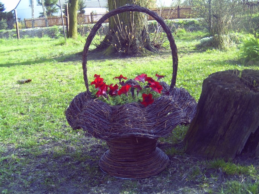 Цветники в газоне на холмике