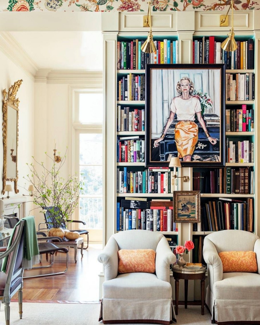Книжные стеллажи в интерьере