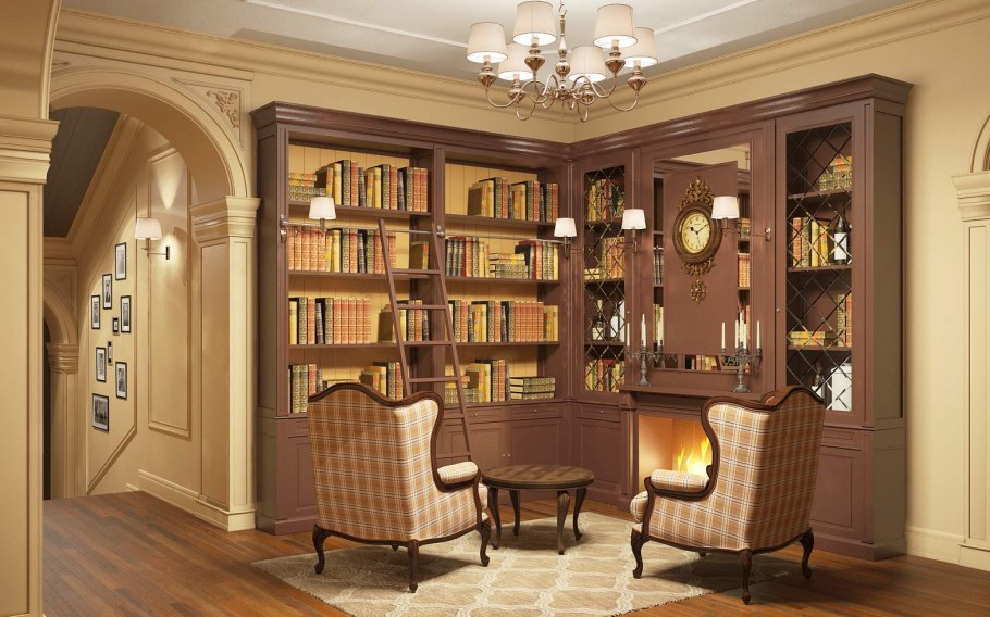 Библиотека в доме