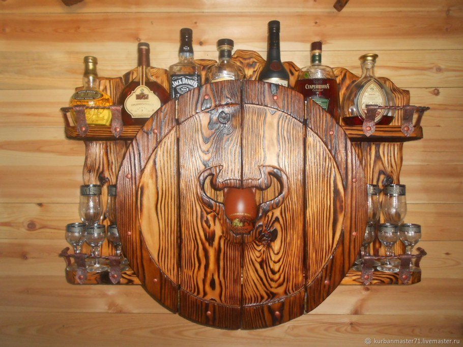 Минибар для вина из дерева