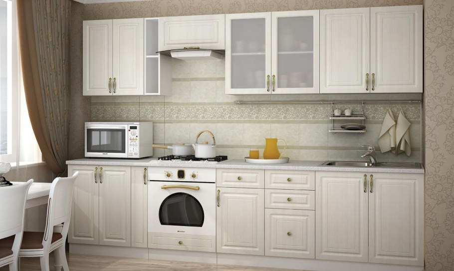 Кухня Юлия Стендмебель Сандал белый