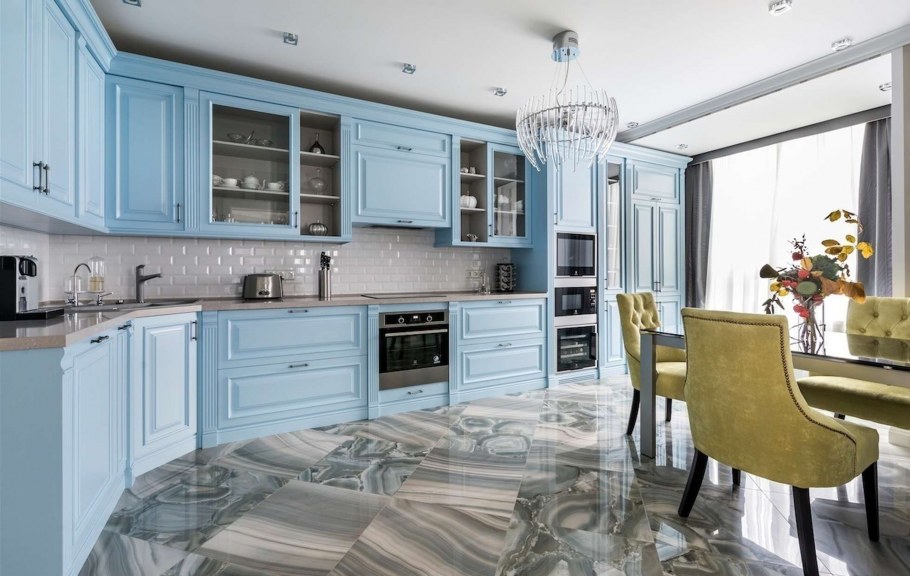 Кухня хофф голубая