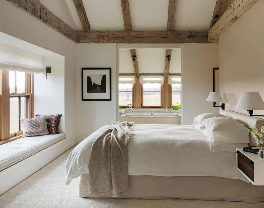 Обои в интерьере спальни