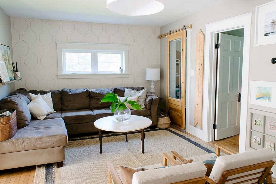 Шторы в бежевую спальню