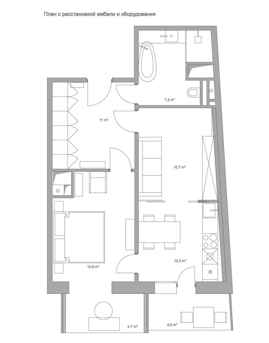 План расстановки мебели и оборудования