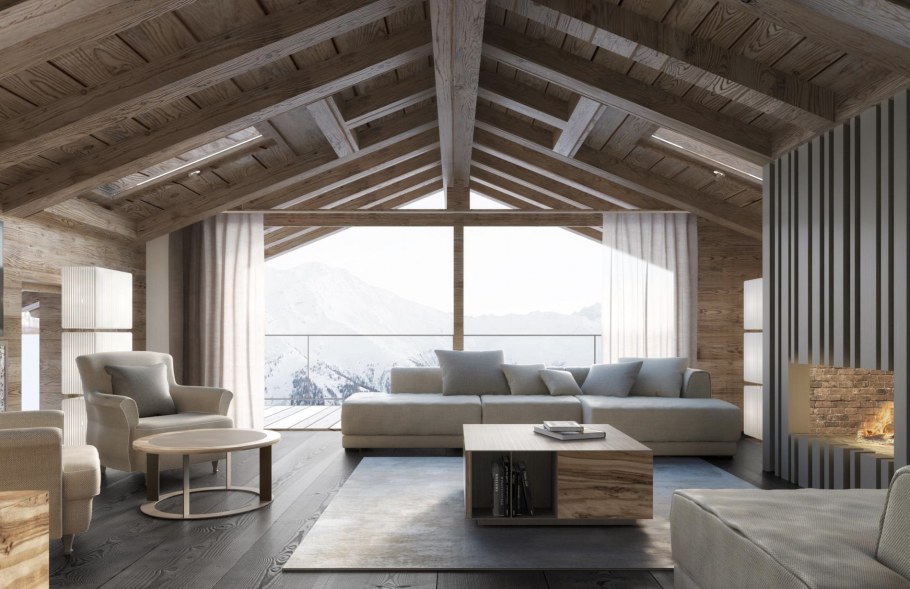 Балки в стиле лофт