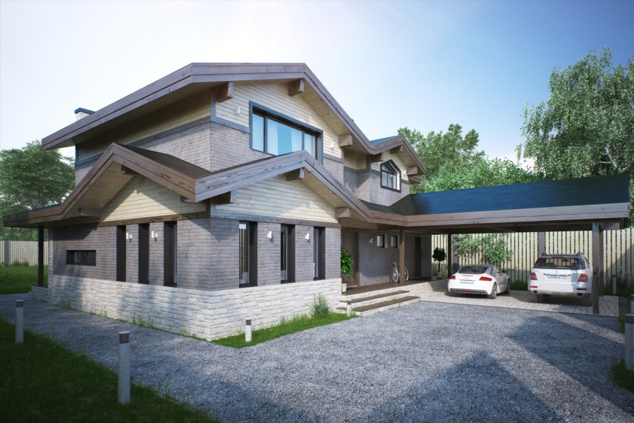 Фасады домов мажор