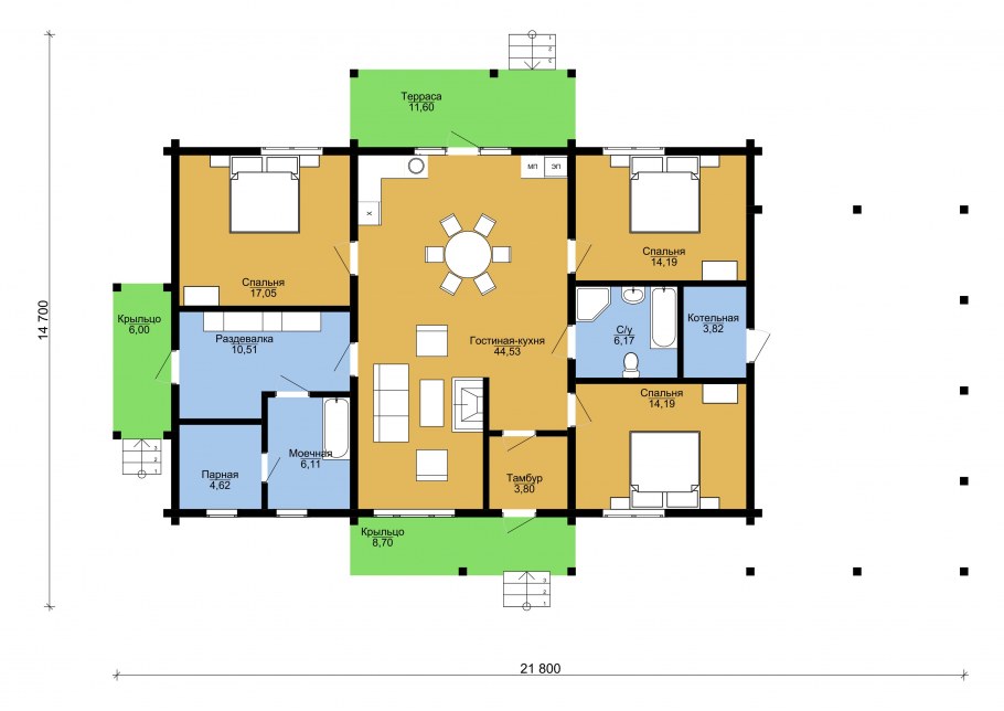 Проект дома каприз n123.23