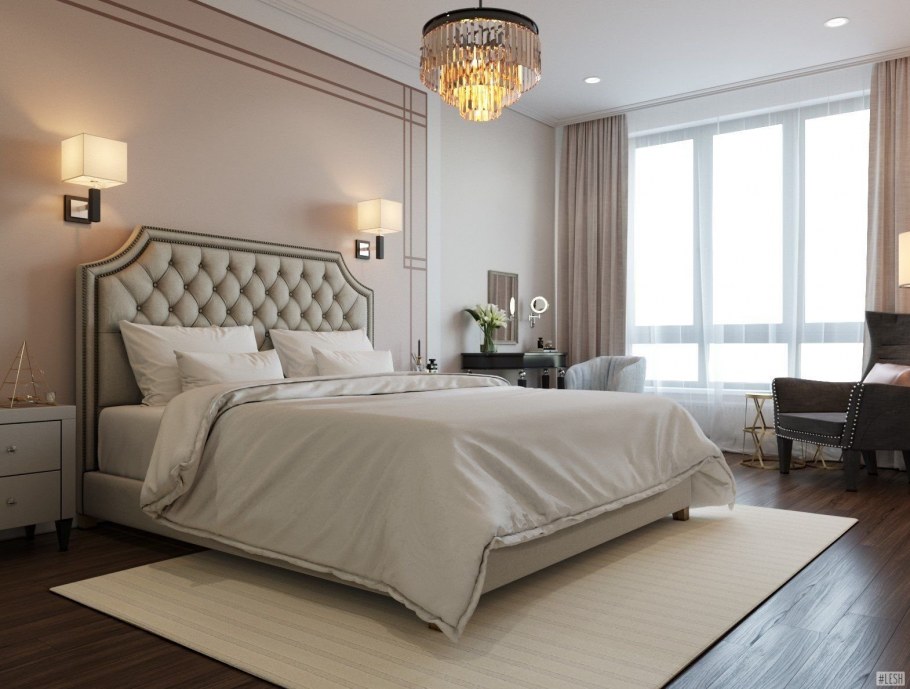 Интерьер спальни в американском стиле