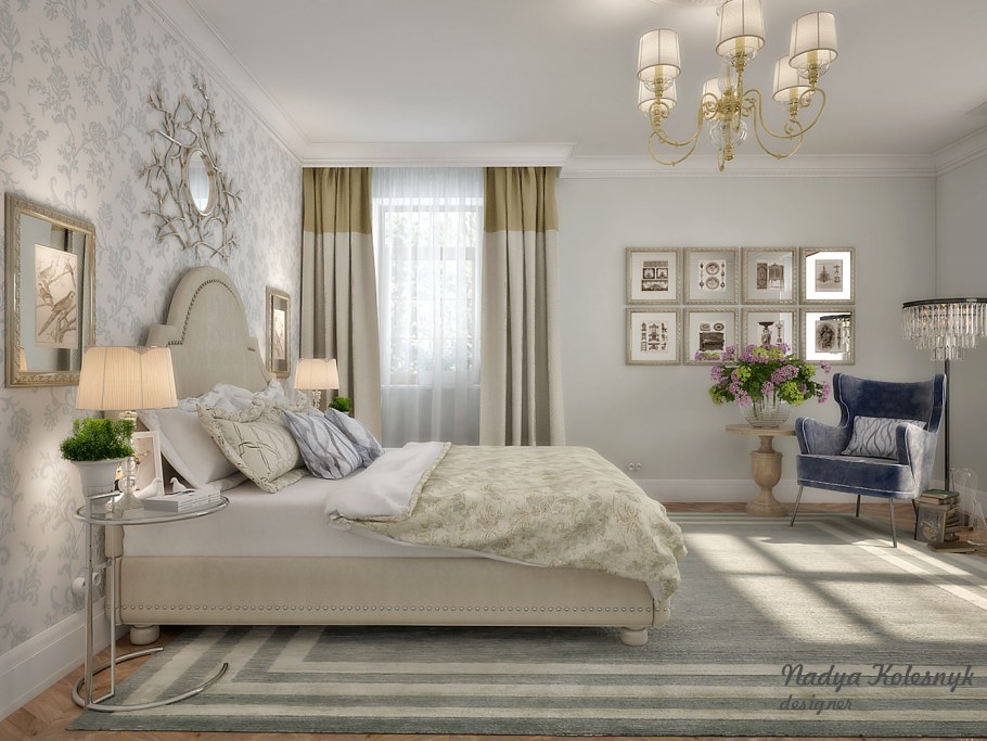 Интерьеры спален в американском стиле