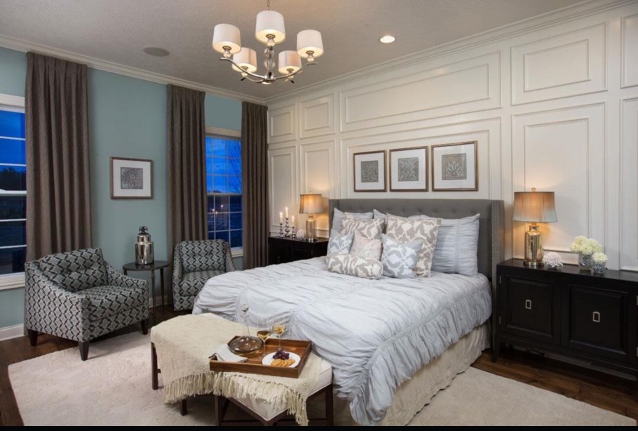 Интерьер спальни в американском стиле