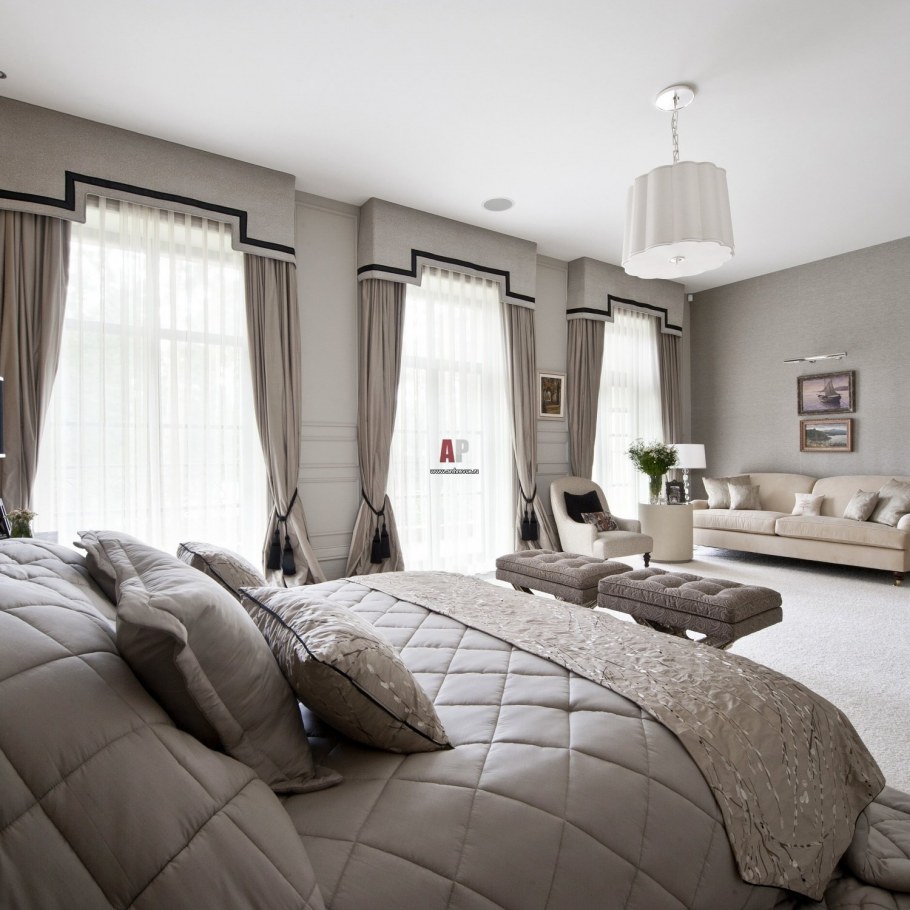 Спальня в американском стиле в доме