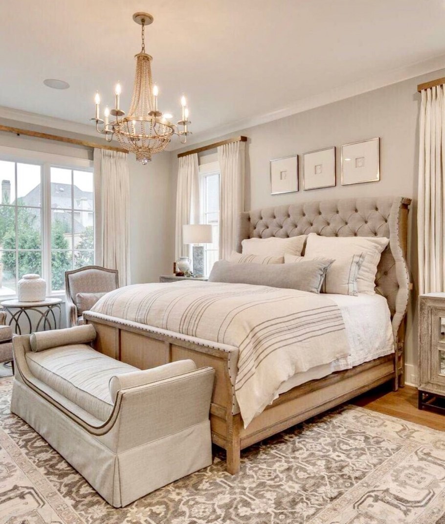 Интерьер спальни в американском стиле