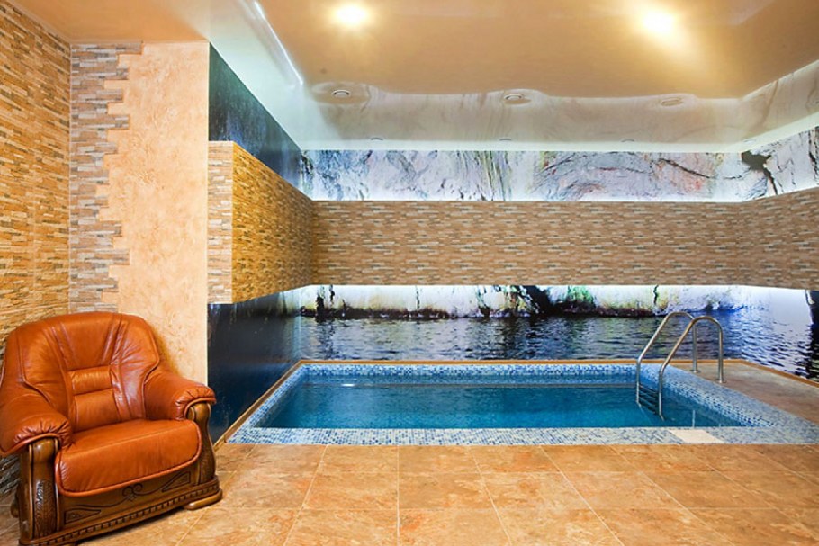 Отделка бассейна в бане