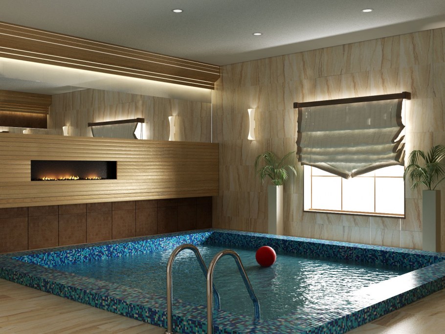 Бассейн в коттедже