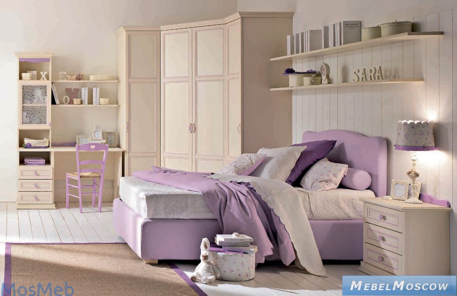 Мебель в спальню для девочки подростка