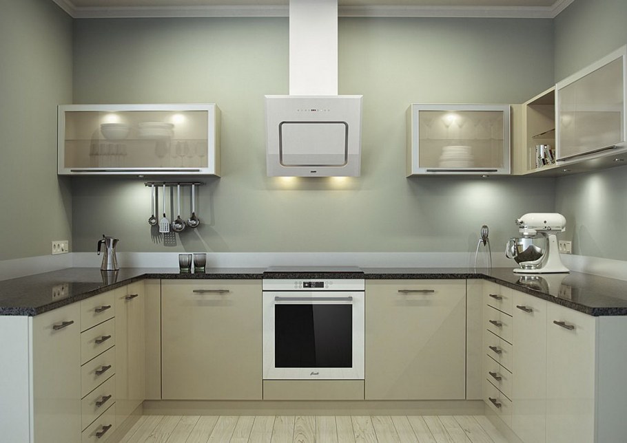 Кухонные гарнитуры с вытяжкой