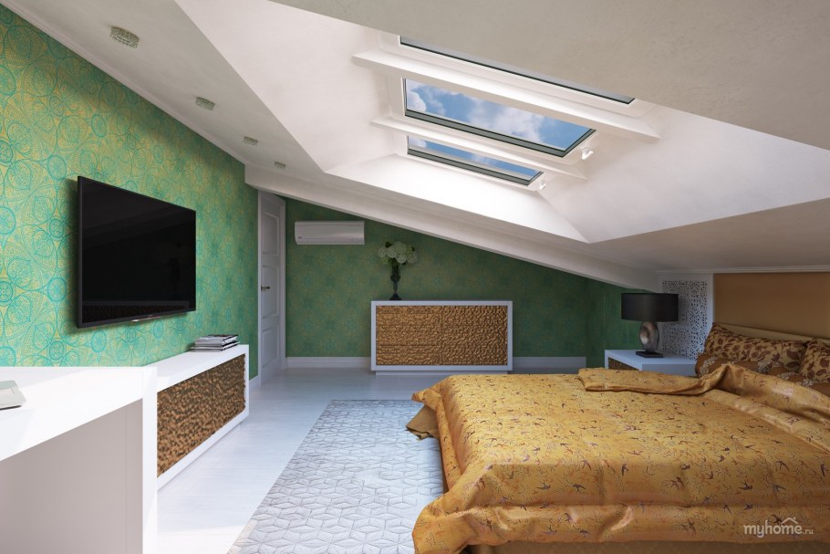 Красивая современная спальня