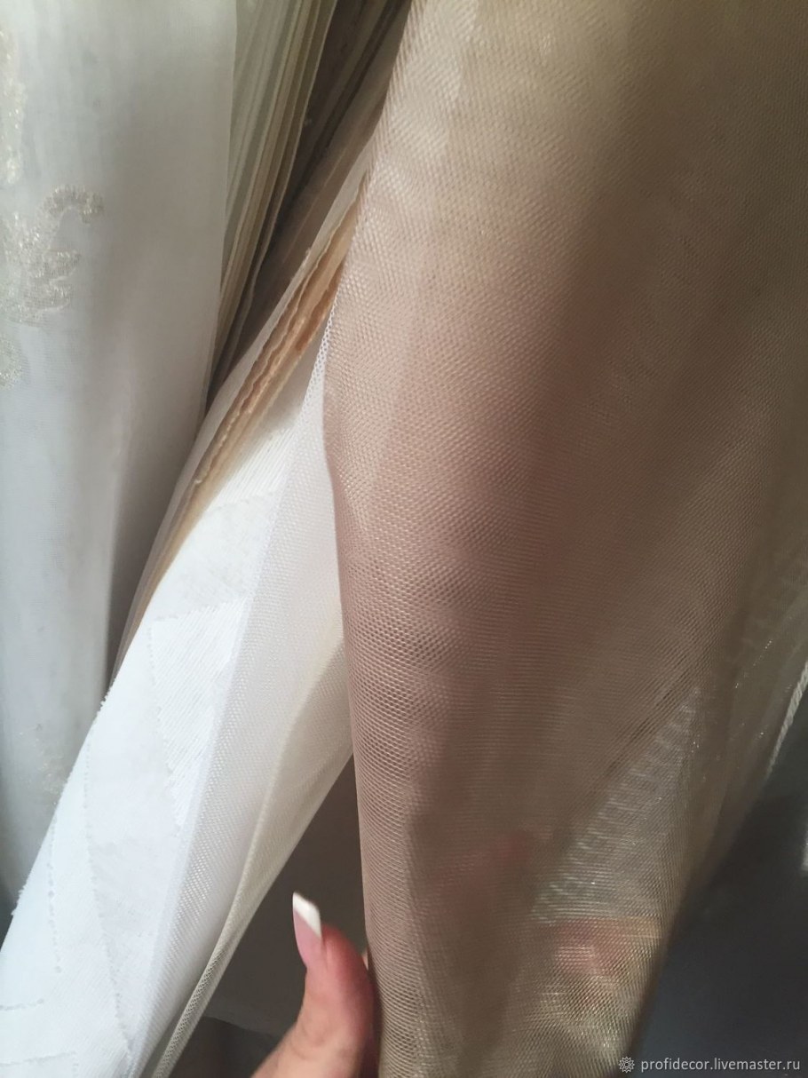 Шторы из вуали в спальню