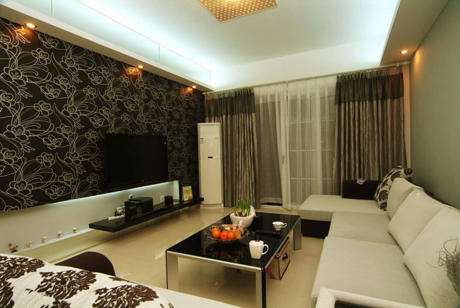 Коричневый диван ikea в интерьере