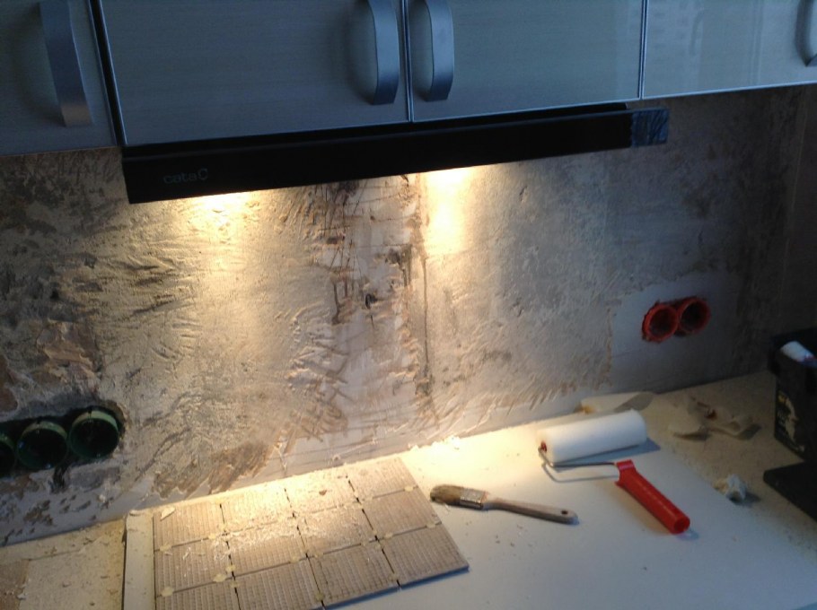 Декоративная штукатурка на фартук кухни