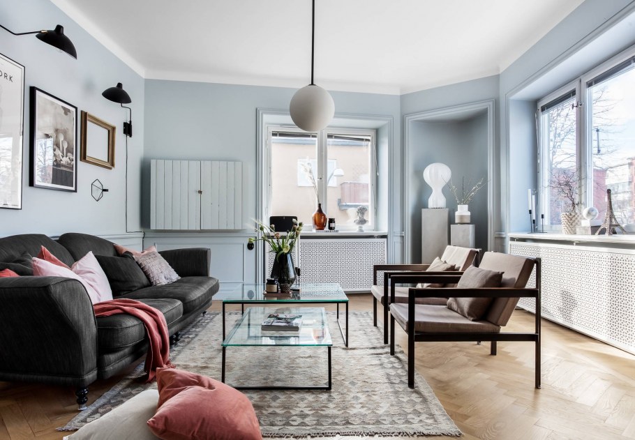 Модный цвет стен в интерьере