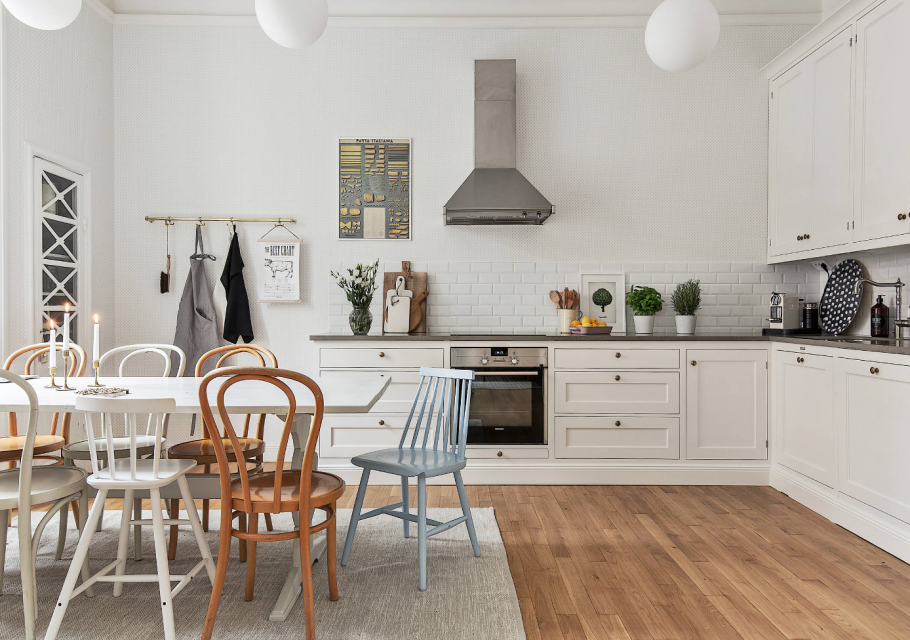 Кухня в скандинавском стиле не белая