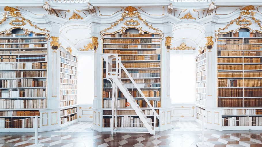 Admont Abbey Library are books giving to read