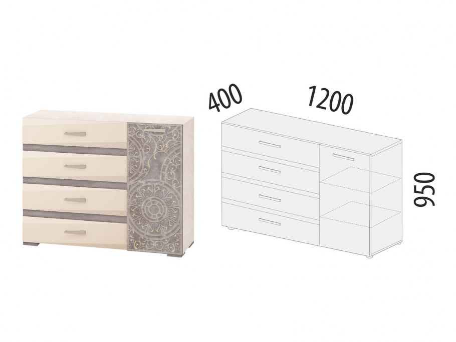 ТВ-тумба Адель 65.01