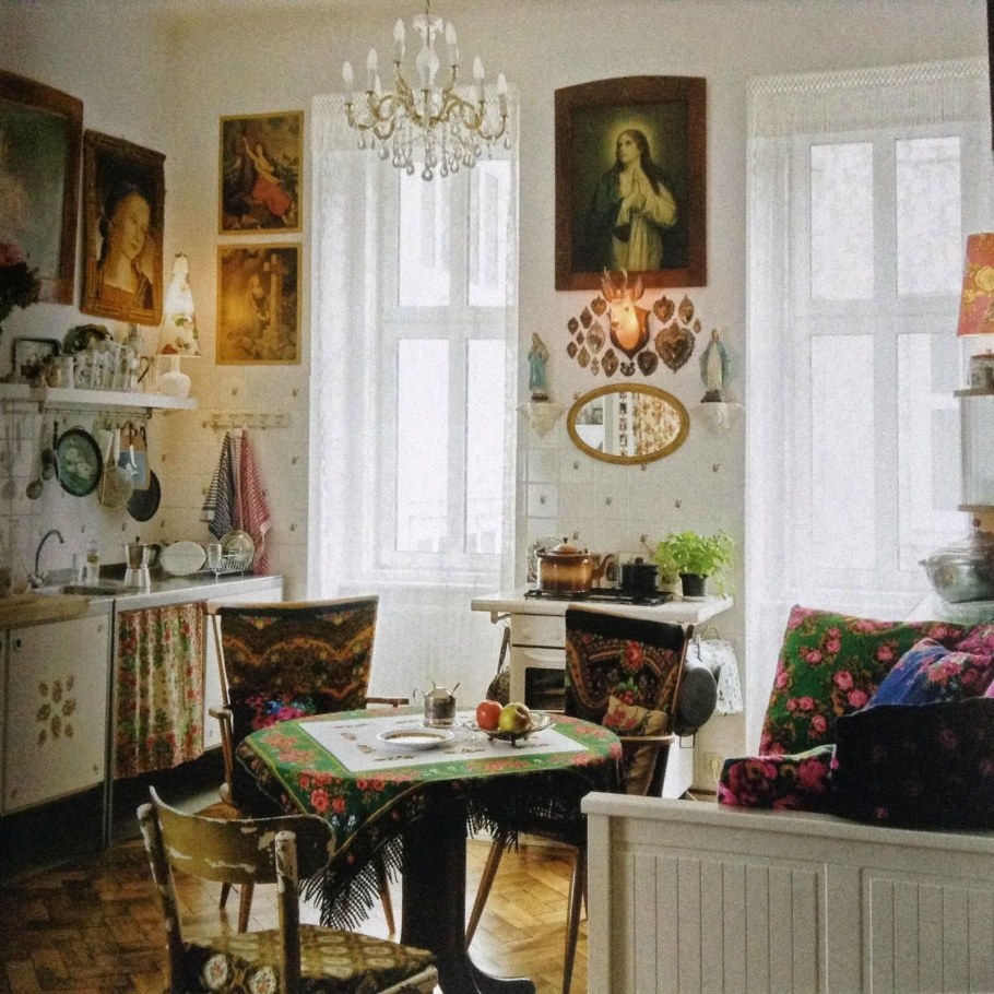 Богемный стиль в интерьере кухни