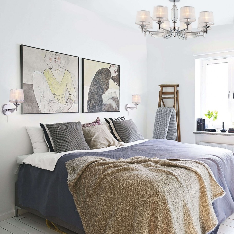 Светильники над кроватью