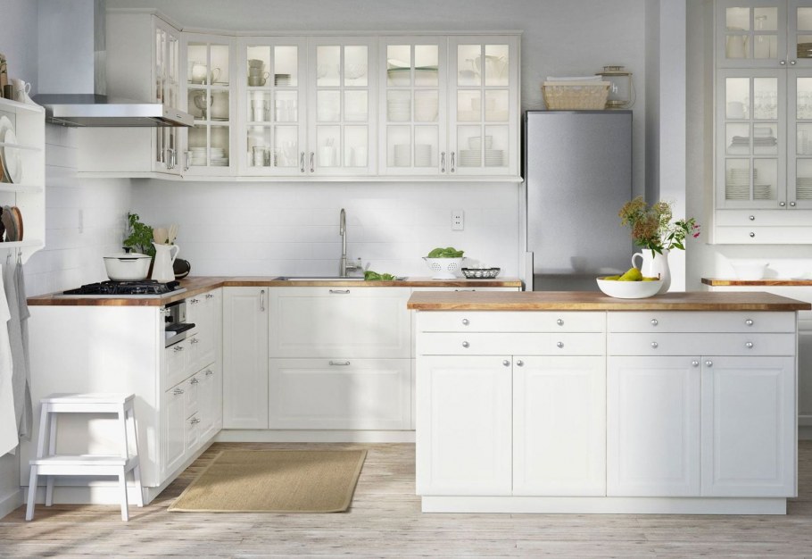 Кухня икеа Сэведаль белая