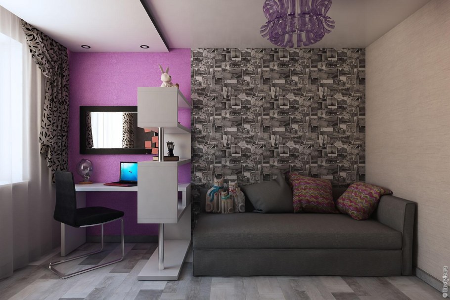 Диван в комнате хрущевке