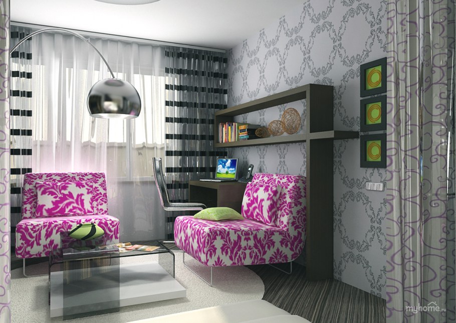 Интерьер маленькой комнаты
