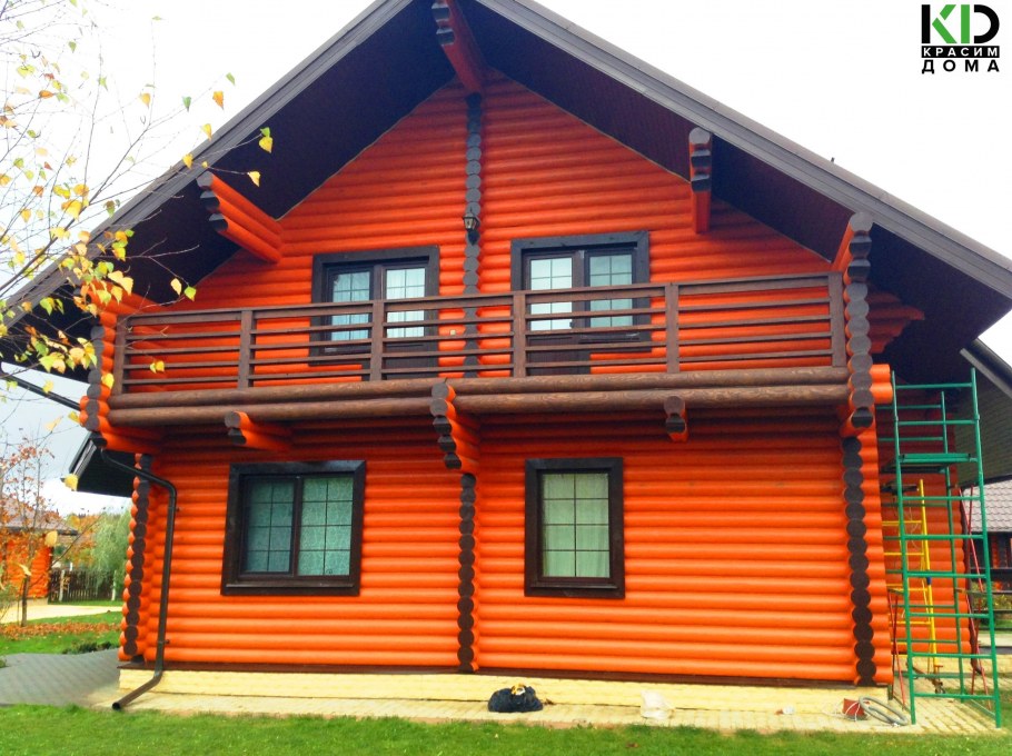 Тиккурила для фасада сруба