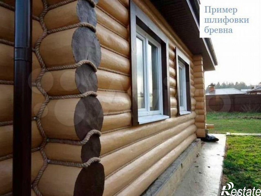 Внешняя отделка дома из бревна
