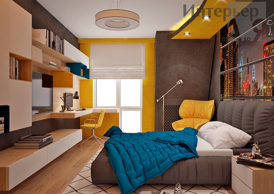 Комната из балкона для подростка