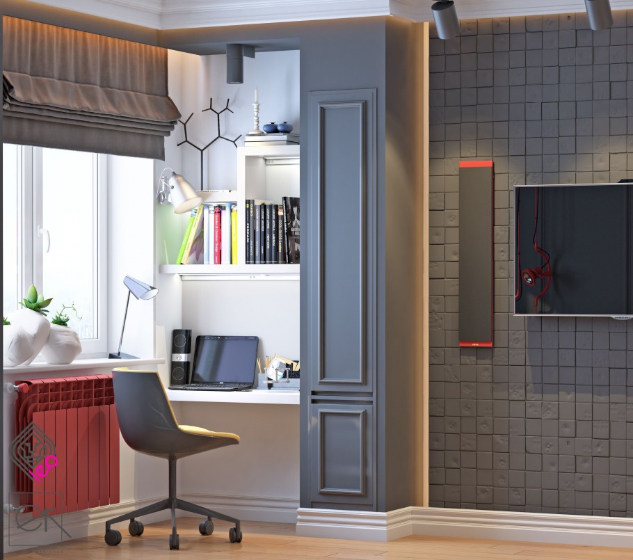 Комната для подростка с балконом