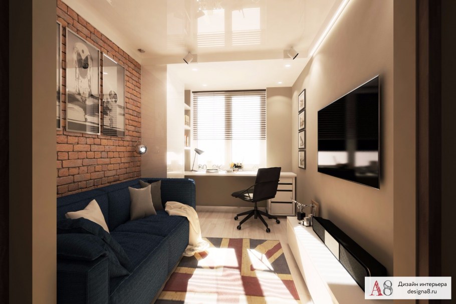 Комната вагон для подростка