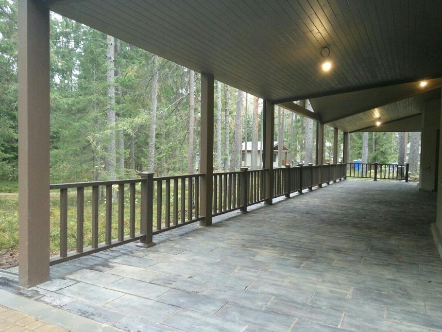 Ограда террасы лофт