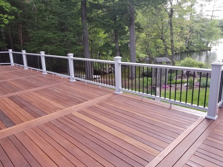 Профлист до перил веранды