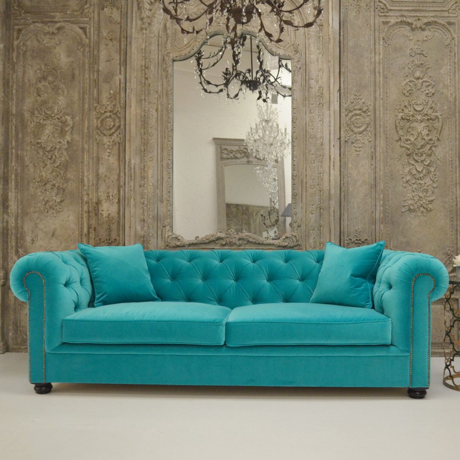 Диван цвета Аквамарин