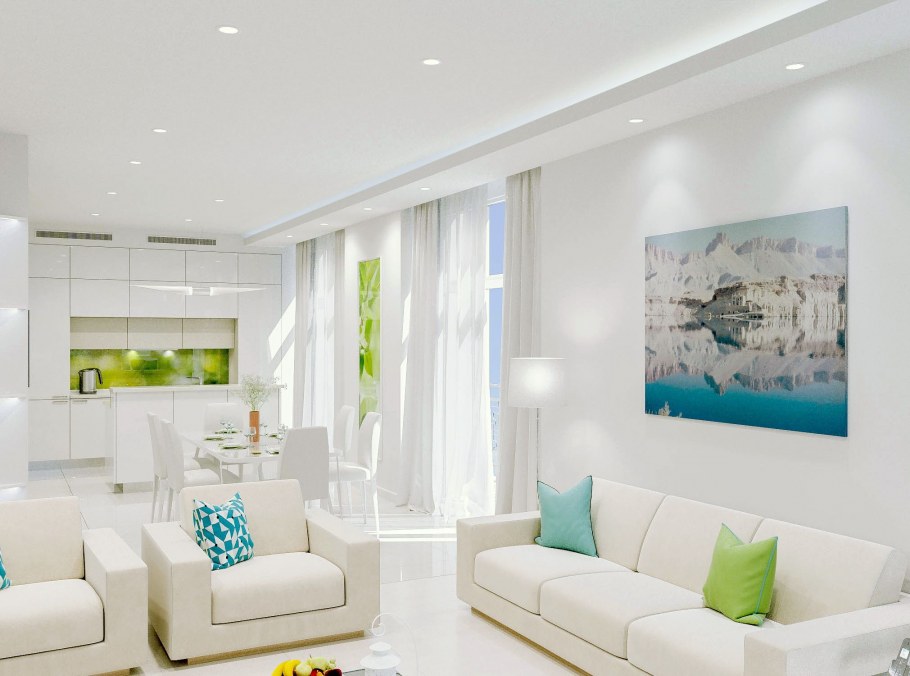 Белый интерьер квартиры