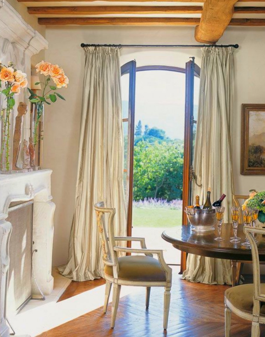 Занавески в стиле фармхаус