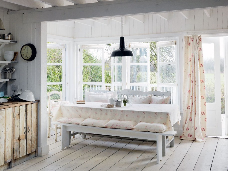 Вагонка в интерьере шебби-Шик