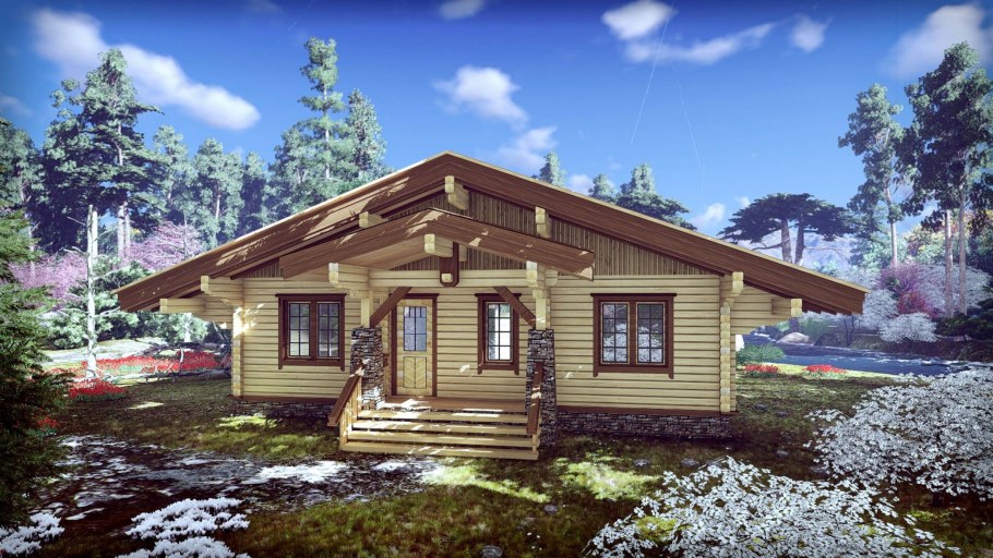 Шале из клееного бруса Алпин проект