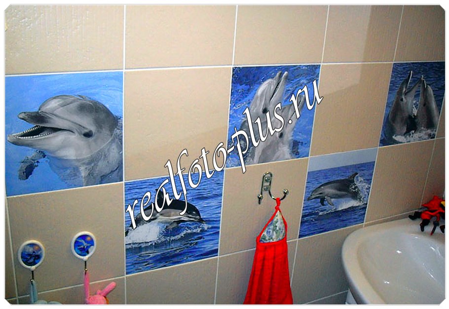 Плитка для ванной с рисунком