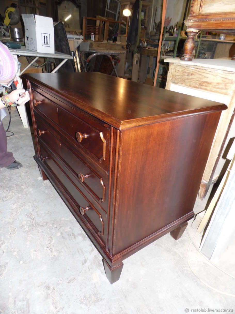 Ручки на комоде в стиле лофт