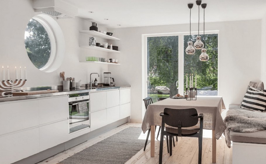 Скандинавский стиль в интерьере кухни